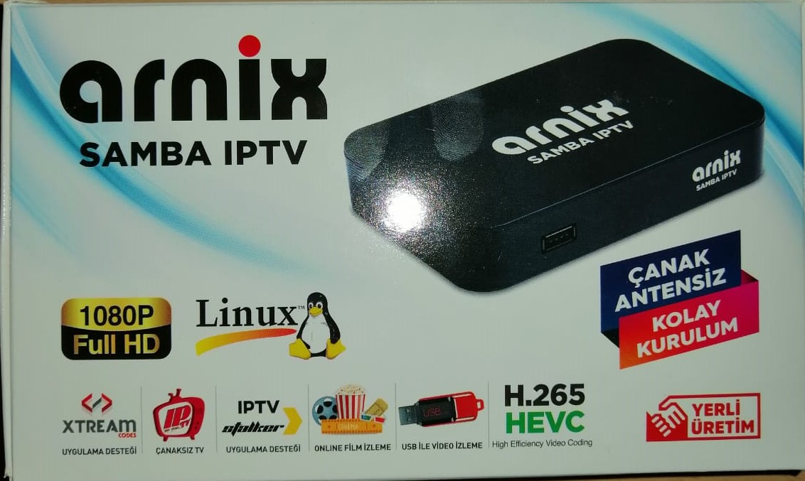 Arnix samba. ip tv destekleyen uydu alıcısıdır